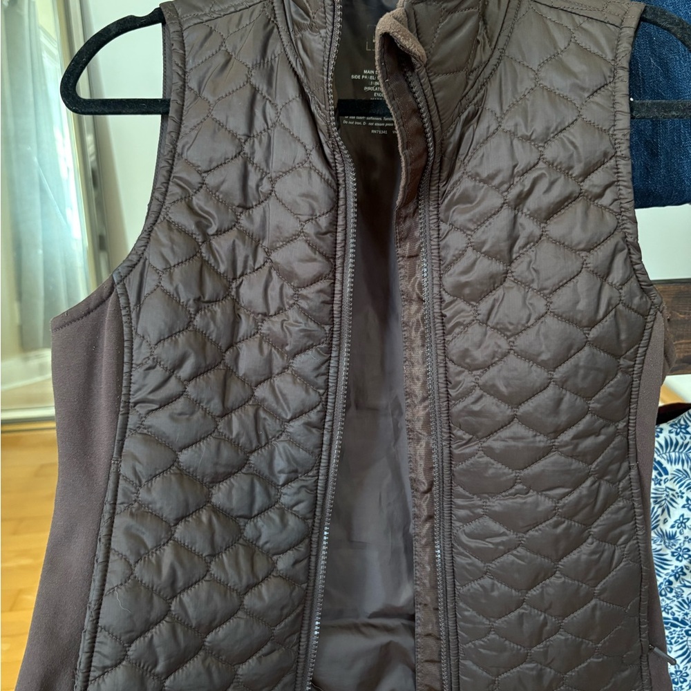 Brown Quilted Women's Vest